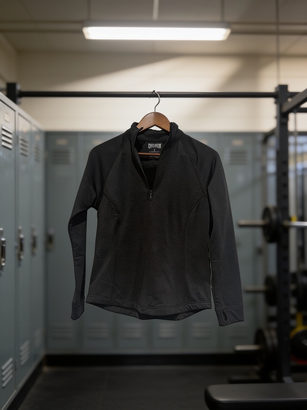Duluth Trading Co Black Quarter-Zip Performance Hoodie